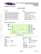 Miranda ADA-1023 Manual To Installation And Operation