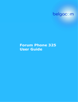 BELGACOM Forum Phone 325 User manual