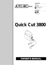 Miller QUICK CUT 3800 Owner's manual