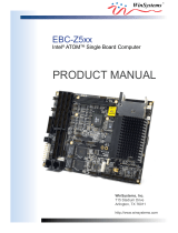WinSystems EBC-Z5 SERIES User manual
