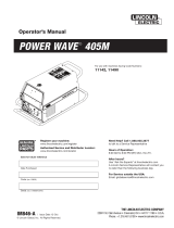 Lincoln Electric Power Wave 405M Operating instructions