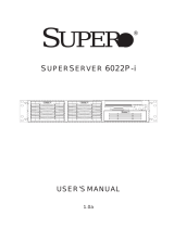 Supermicro SUPERSERVER 6022P-i User manual