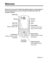 Motorola E1000 - Cell Phone 16 MB User manual