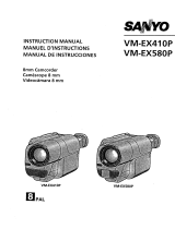 Sanyo VM-EX580P User manual