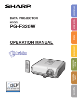 Sharp PG-F320W Operating instructions