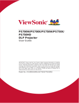 ViewSonic PS750W User manual