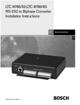 Bosch Appliances LTC8786/60 User manual