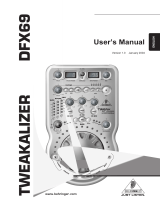 Behringer DFX69 User manual