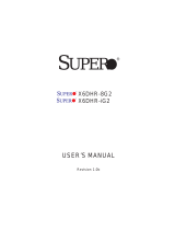 Supermicro X6DHR-iG2 User manual