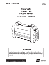 ESAB Miniarc 90i Miniarc 140i Power Sources User manual