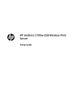 HP Jetdirect 2700w USB Wireless Print Server Installation guide