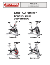Star Trac Spinner NXT 7090 Owner's manual