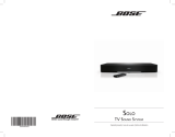 Bose Solo TV Sound Operating instructions