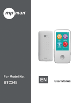 MPMan BTC245 Owner's manual