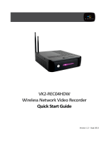 Vista VK2-REC04HDW Quick start guide