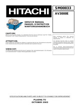 Hitachi 42PD3000 User manual