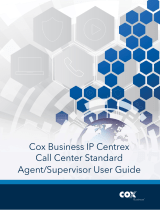COX Business IP Centrex Call Center Standard Agent/Supervisor User manual