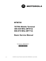 Motorola MT912 Basic Service Manual