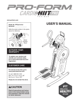 Pro-Form PFEL01415.0 User manual