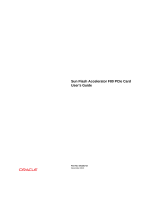 Oracle Sun Flash Accelerator F80 User manual