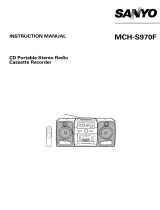 Sanyo MCH-S970F User manual