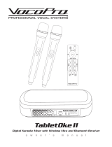 VocoPro TabletOke-2MC Owner's manual