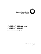 Lucent Technologies CellPipe IAD 8T Hardware Installation Manual