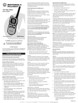 Motorola TalkAbout MS350 Series User manual