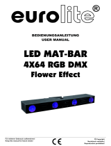 EuroLite LED MAT-Bar 4X64 RGB DMX Flower Effect User manual