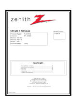 Zenith P42W34 User manual