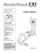 NordicTrack E10 REAR DRIVE NTEVEL89909.2 User manual