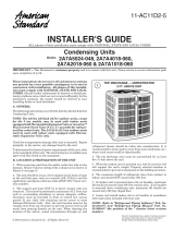 American Standard 2A7A1018A Installer's Manual