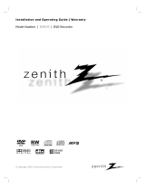 Zenith DVR313 Series User manual