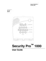 GE Security Pro 1000 User manual