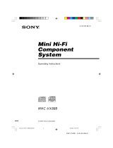Sony MHC-VX888 Operating instructions