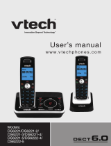 VTech Three Handset Expandable Cordless Phone System with Digital Answering System and Caller ID User manual