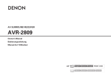 Denon AVR-2809 Owner's manual