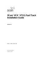 3com VCX V7111 Installation guide