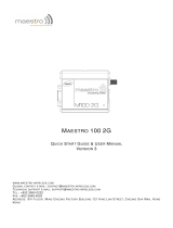 Maestro M100 2G Quick Start Manual & User Manual