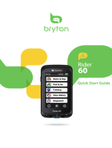 Bryton Rider 60 Quick start guide