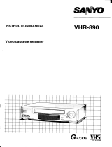 Sanyo VHR-890 User manual