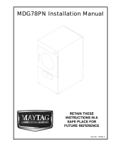 Maytag MDG78PNAWS Installation guide