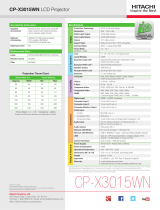 Hitachi CP-X3015WN Quick Manual