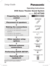 Panasonic SCHT340 Owner's manual