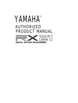Yamaha RX21 User manual