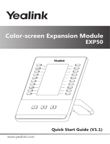 Yealink EXP50 V1.1 Quick start guide