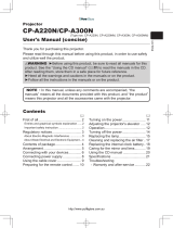 Hitachi CP-A300NM User manual