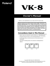 Roland VK-8 User manual