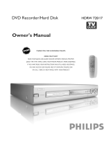 Philips HDRW720/17 User manual