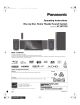 Panasonic SA-BTX70 User manual